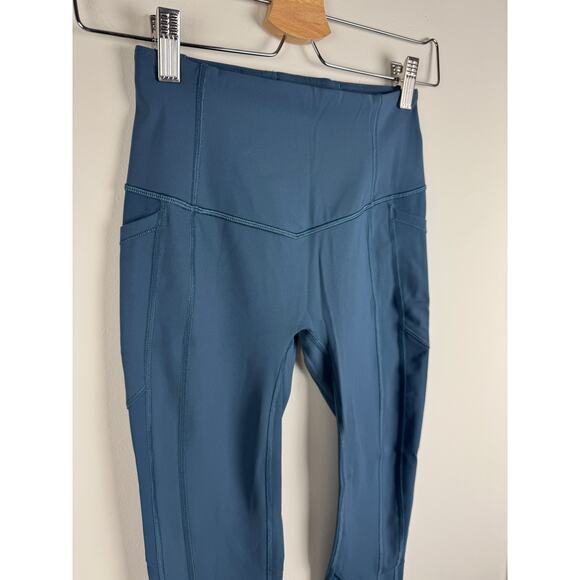 Lululemon All The Right Places Blue Leggings Size 4 - Picture 2 of 6